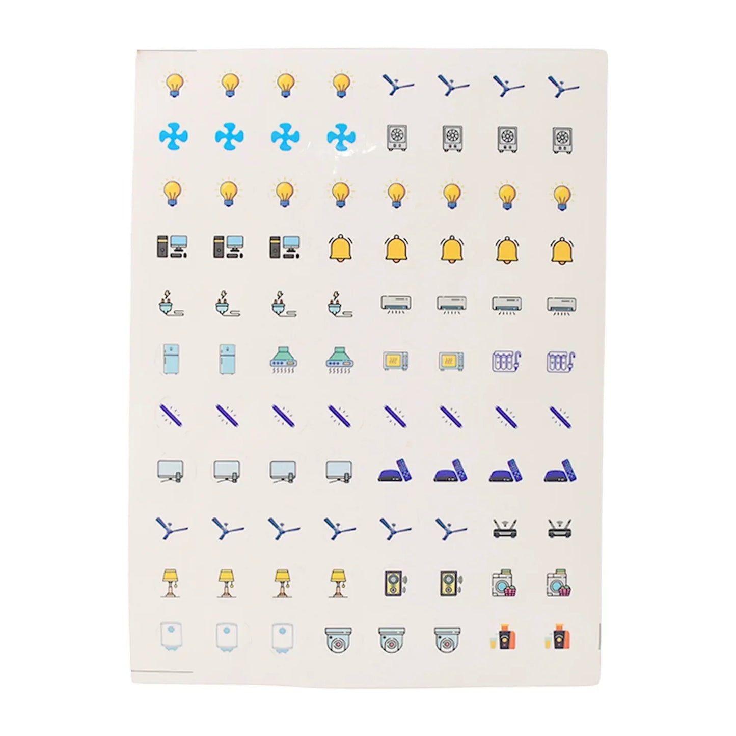 Smart Switch Icon Sticker Sheet (1 Sheet 88 Icons) - Zidbik