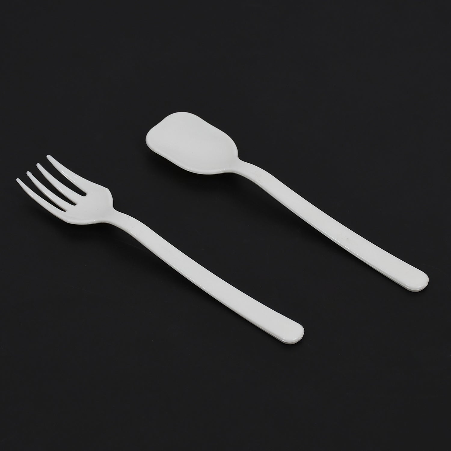 5239 Plastic Forks  Spoon Cutlery-utensils Parties Dinners Catering Services Family Gatherings ( Pack Of 2) - Zidbik