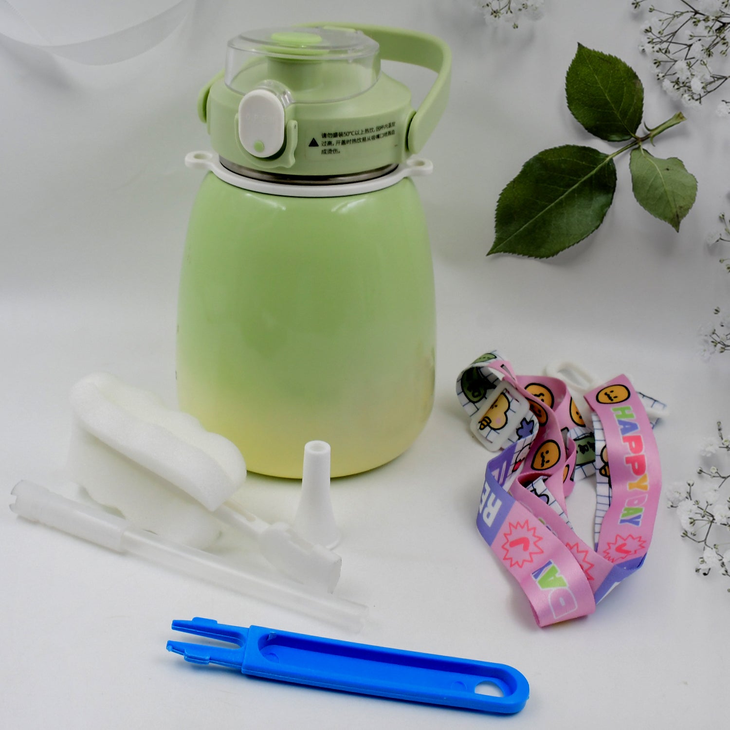 Stainless Steel Mug  Bottle Vacuum Insulated Cup With Handle (1200 Ml) - Zidbik