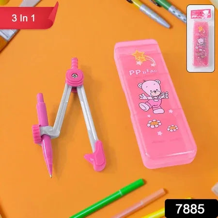 Geometry Compass Set For Kids (3 In 1 1 Set) - Zidbik