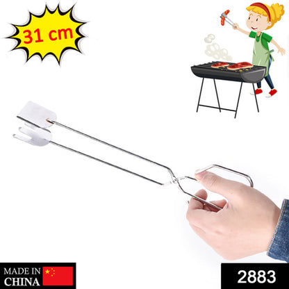 2883 31cm Multi Functional Metal Bbq Clip Tongs Clamp For Garbage Charcoal Serving Tools - Zidbik
