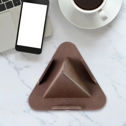 Pyramid Brown Mobile Stand With 3 Different Inclined Angles - Zidbik