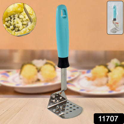 Apex L-handle Stainless Steel Potato Masher Ergonomic Grip (1 Pc) - Zidbik