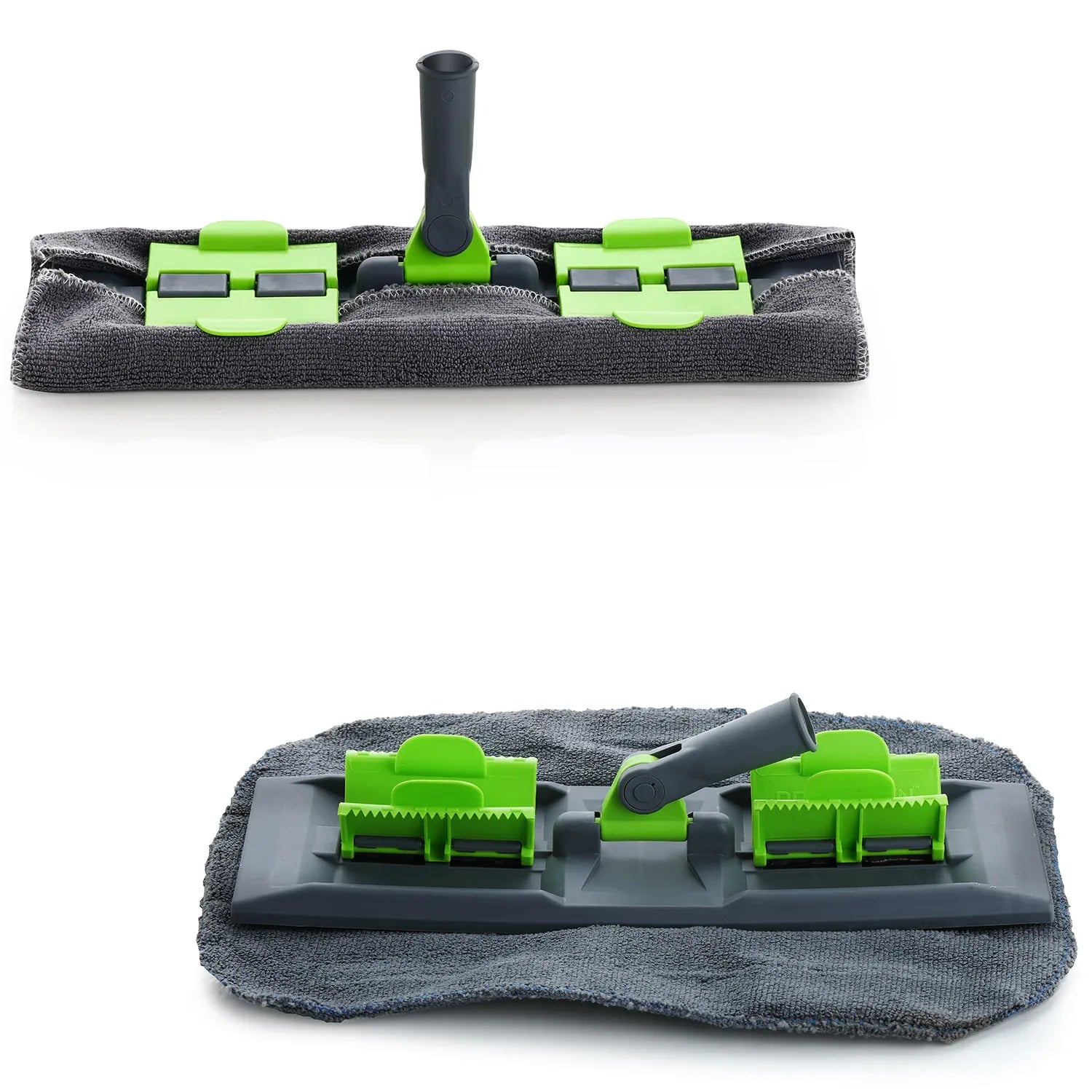 8710 Multipurpose Wet And Dry Cleaning Microfiber Flat Mop Floor Cleaning Mop With 360 Degree Rotating Head And Telescopic Handle Steel Rod Long Handle Dry Mops Standard (1 Piece Multi-colour) - Zidbik