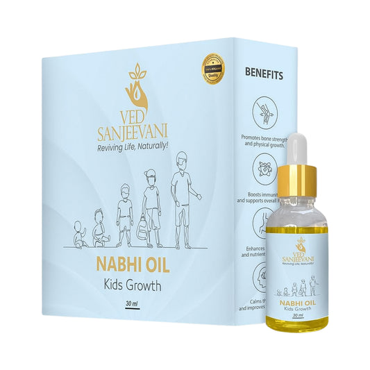 Ved Sanjeevani Nabhi Oil For Kids Growth (30ml  1 Pc) - Zidbik