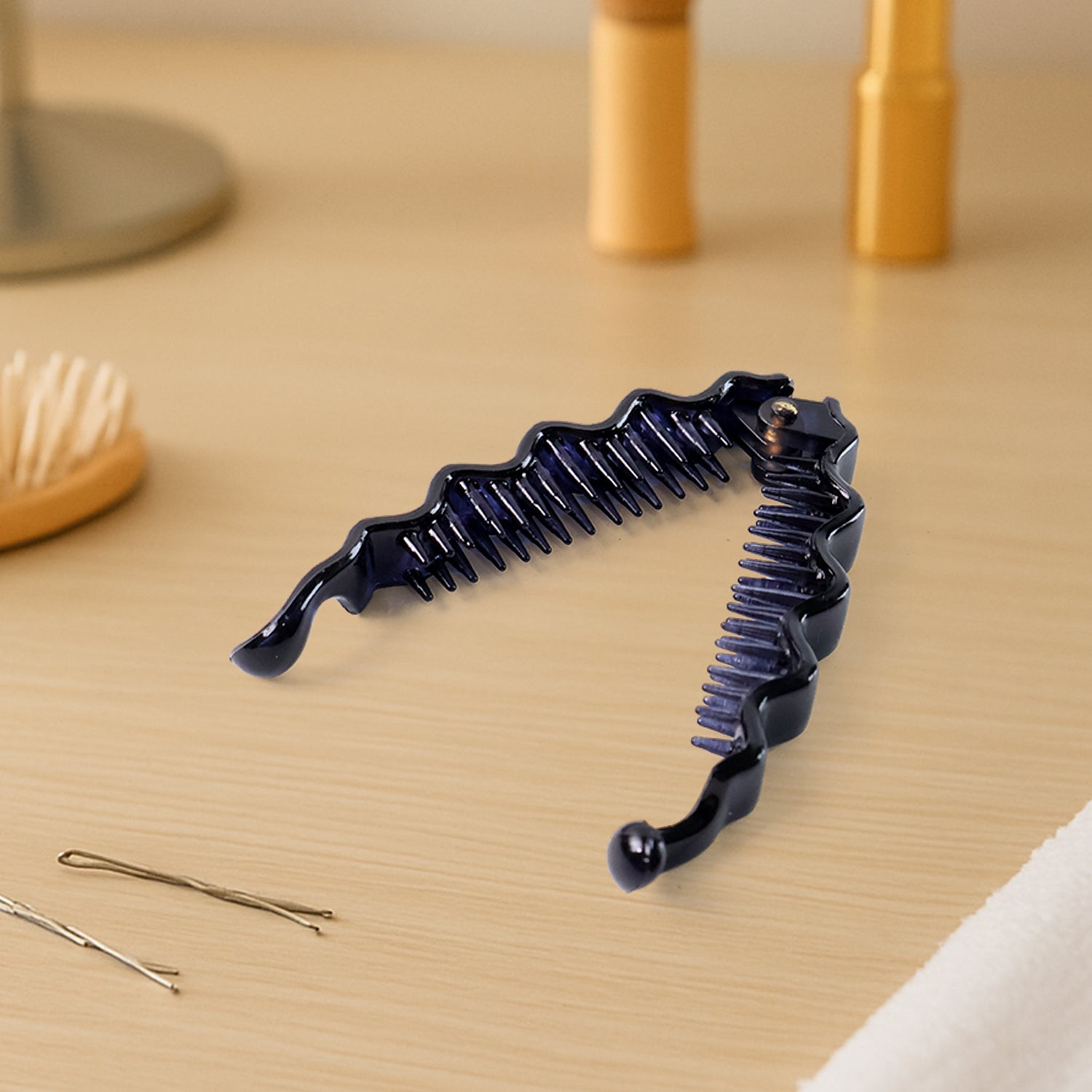 Plastic Hair Claw Clips Strong Clips (12 Pc  Mix Color) Hair Accessories - Zidbik