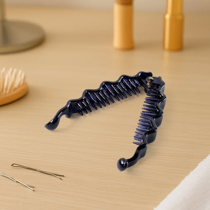 Plastic Hair Claw Clips Strong Clips (12 Pc  Mix Color) Hair Accessories - Zidbik