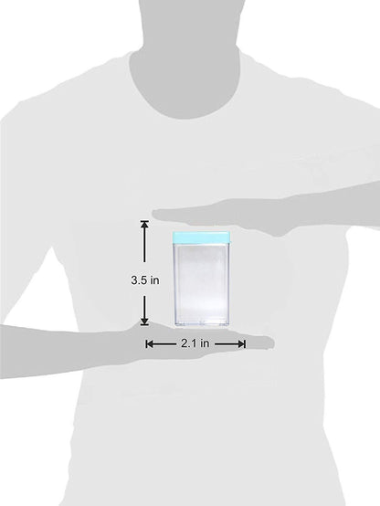 122 Plastic Spice Jars (6 Pcs 14x22x8cm Multicolour) - Zidbik