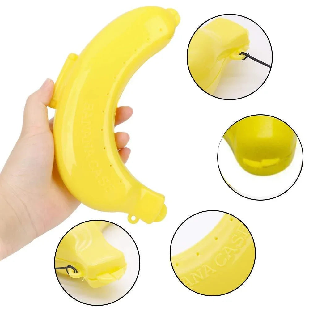 123 Banana Case Lunch Box Yellow - Zidbik