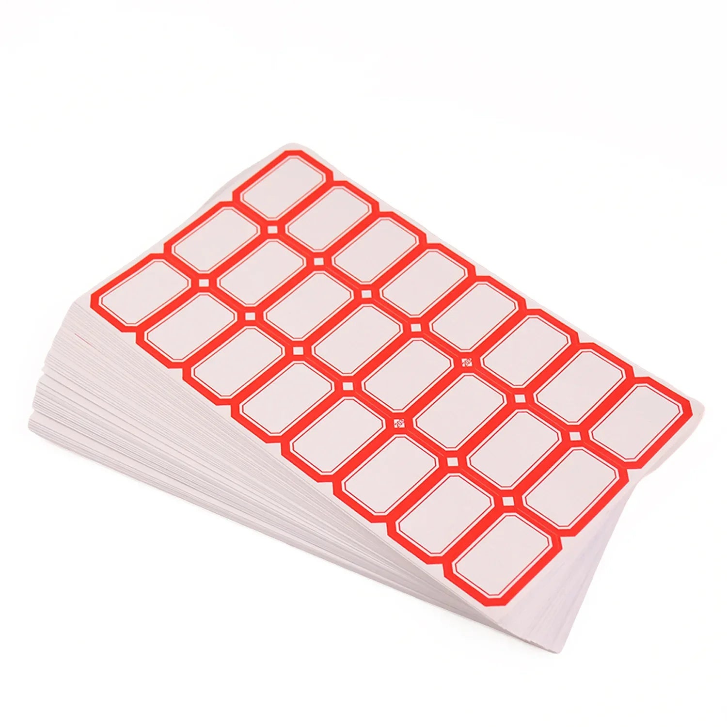 Multipurpose Writable Blank Label Sticker Sheets (50 Sheet) - Zidbik