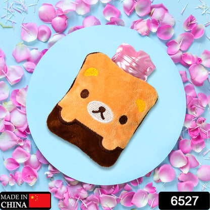 6527 Brown Panda Print Small Hot Water Bag With Cover For Pain Relief Neck Shoulder Pain And Hand Feet Warmer Menstrual Cramps. - Zidbik