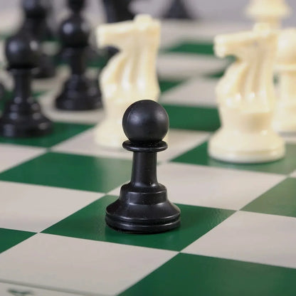 Big Premium Portable Chess Set Plastic Chess Pieces (1 Set) - Zidbik