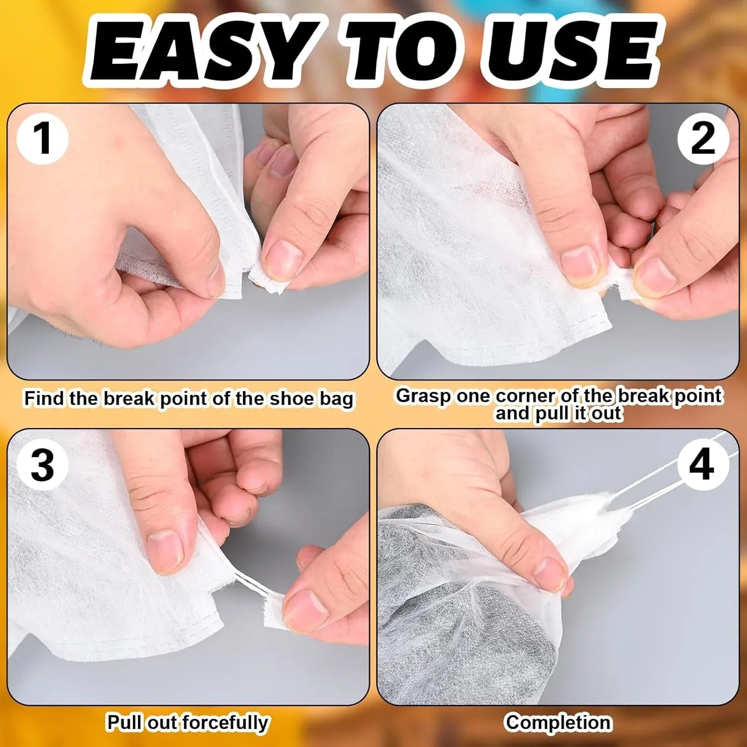 Non-woven Drawstring Shoe Storage Bag (48 X 31 Cm 1 Pc) - Zidbik