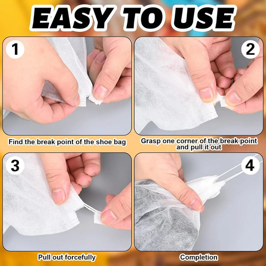 Non-woven Drawstring Shoe Storage Bag (48 X 31 Cm 1 Pc) - Zidbik