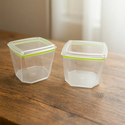Food Storage Container Set With Leak-proof Lid (500 Ml 2 Pc) - Zidbik