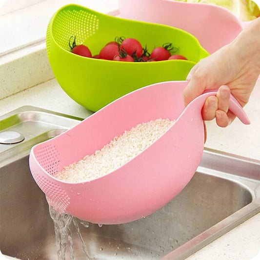 156 Rice Bowl Thick Drain Basket With Handle - Zidbik