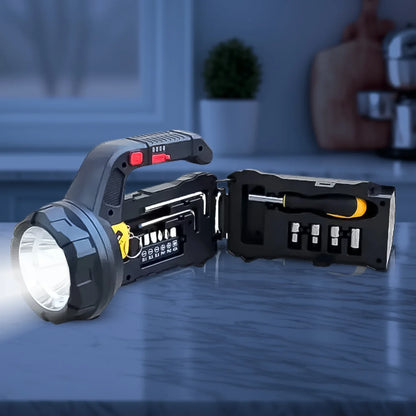 Multi Functional Sos Light With Tool Box Torchlight (18 W) - Zidbik