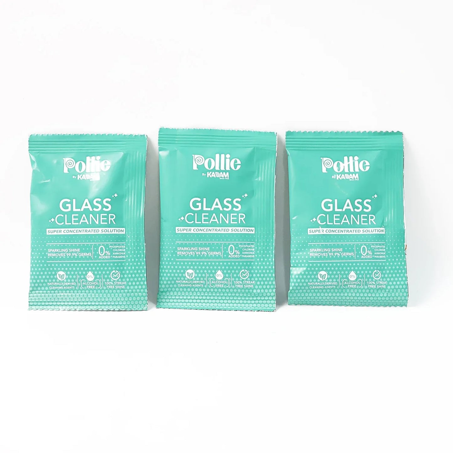 Pollic Kadam Concentrated Glass Mirror Cleaner Refill Kit With Reusable Spray Bottle - Zidbik