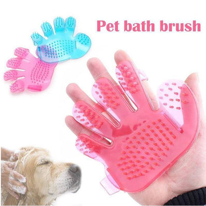 172 Rubber Pet Cleaning Massaging Grooming Glove Brush - Zidbik