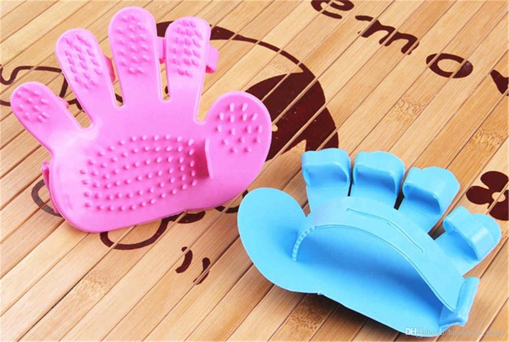 172 Rubber Pet Cleaning Massaging Grooming Glove Brush - Zidbik