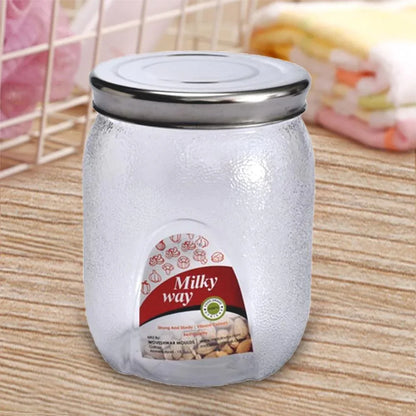 3677 Mason Jar With Airtight Lids (2000 Ml) - Zidbik