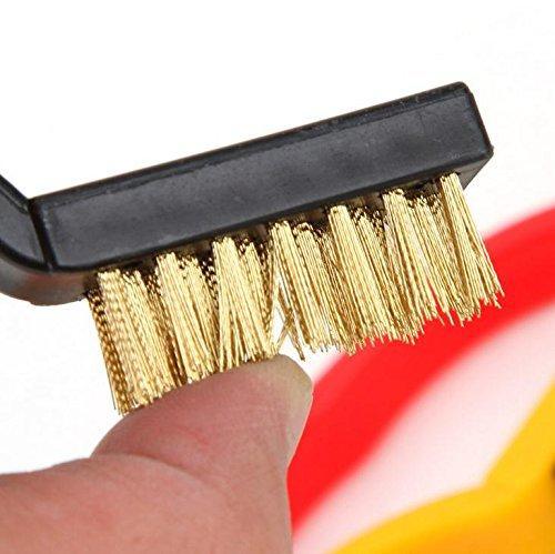 184 -3 Pc Mini Wire Brush Set (Brass Nylon Stainless Steel Bristles) - Zidbik