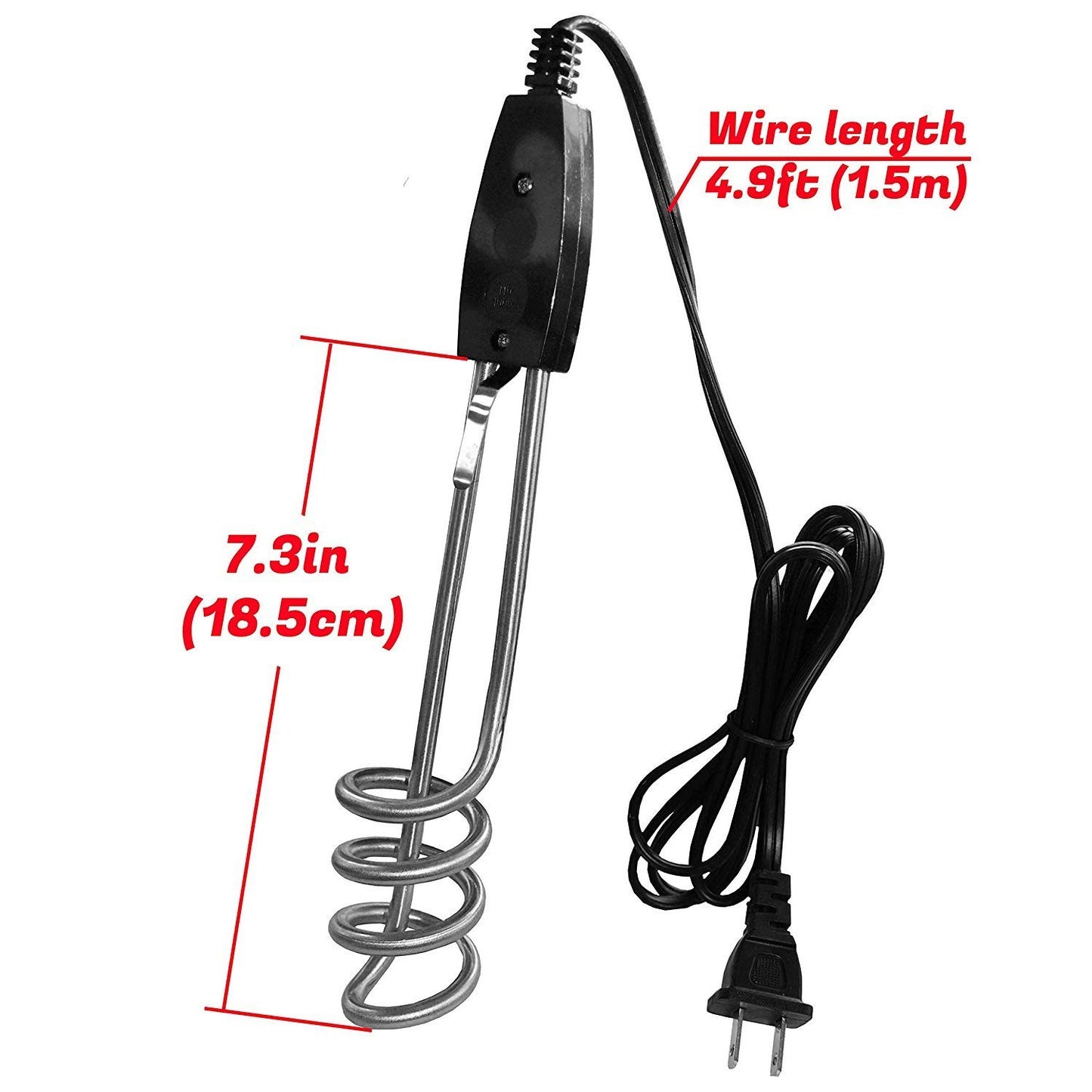 188 1000w-220v Water Heater Portable Electric Immersion Element Boiler - Zidbik