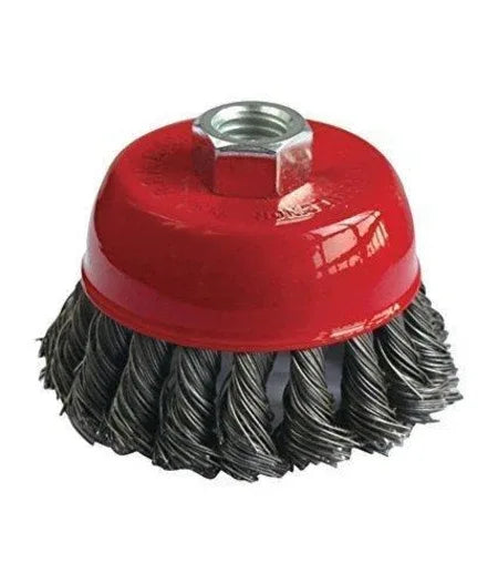 195 Wire Wheel Cup Brush (Black) - Zidbik