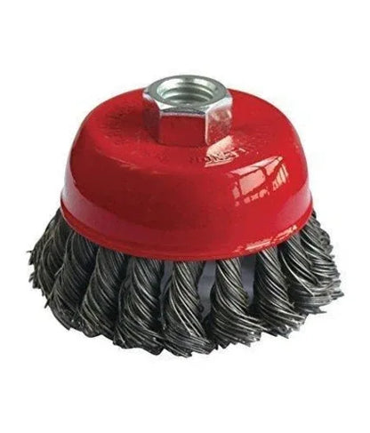 195 Wire Wheel Cup Brush (Black) - Zidbik