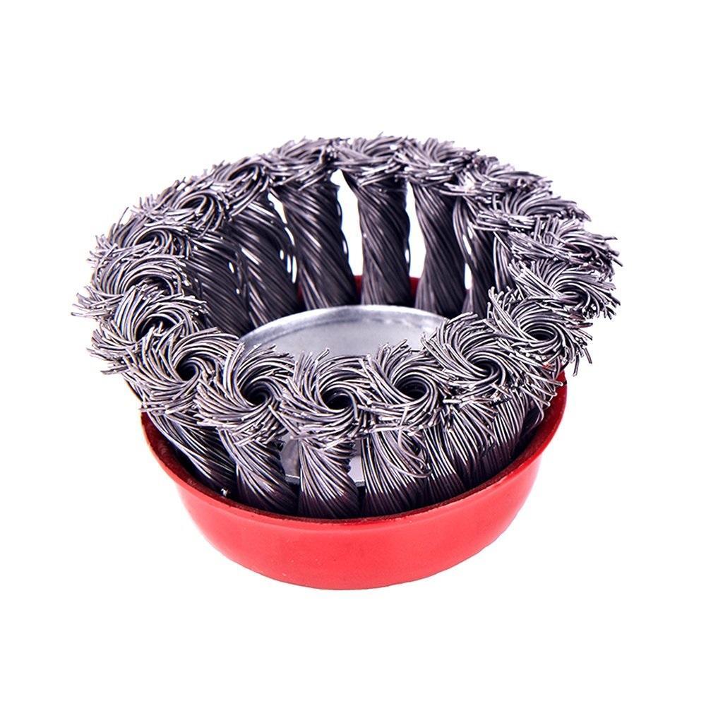 195 Wire Wheel Cup Brush (Black) - Zidbik