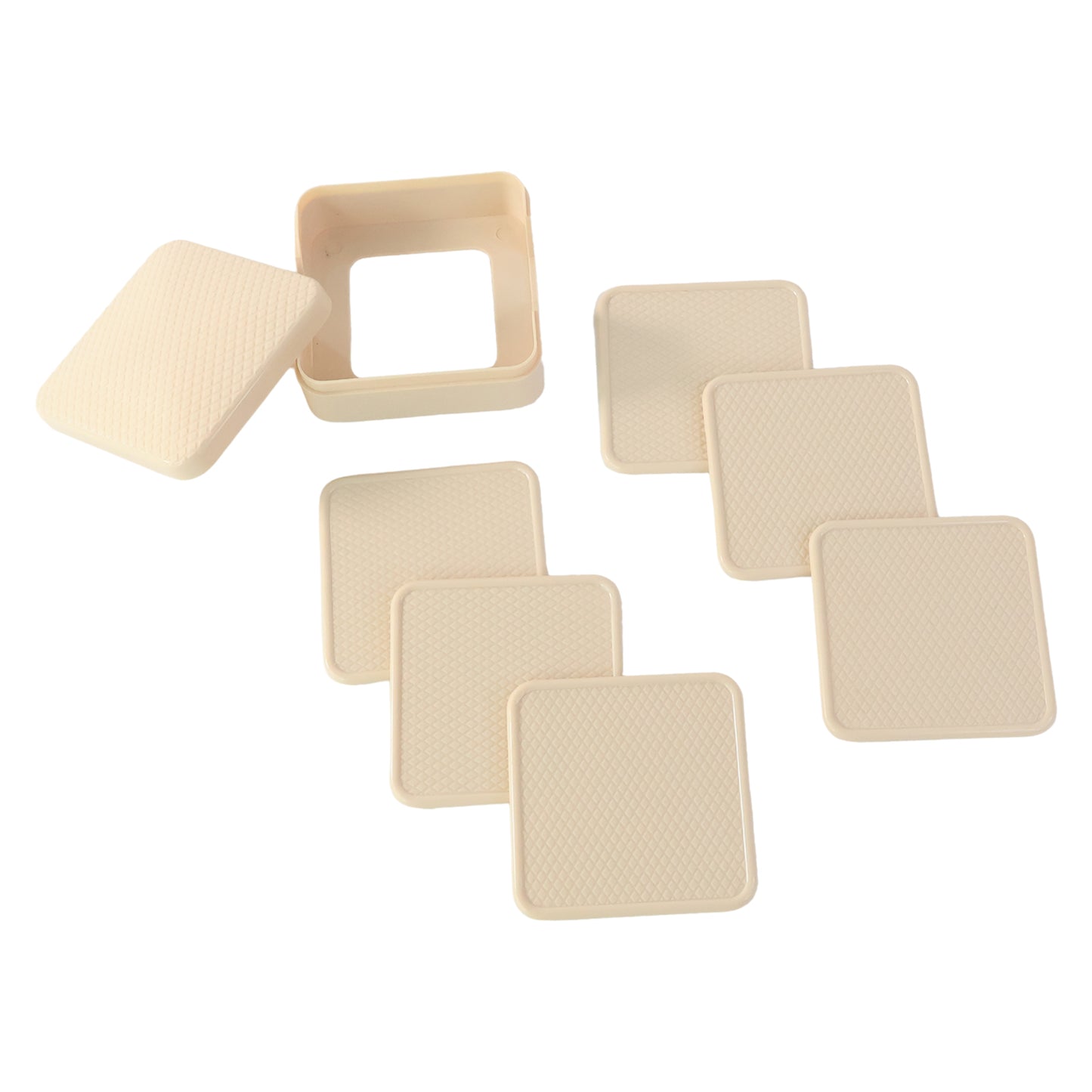 Ganesh Premium Square Coasters With Storage Box (6 Pc  Set) - Zidbik