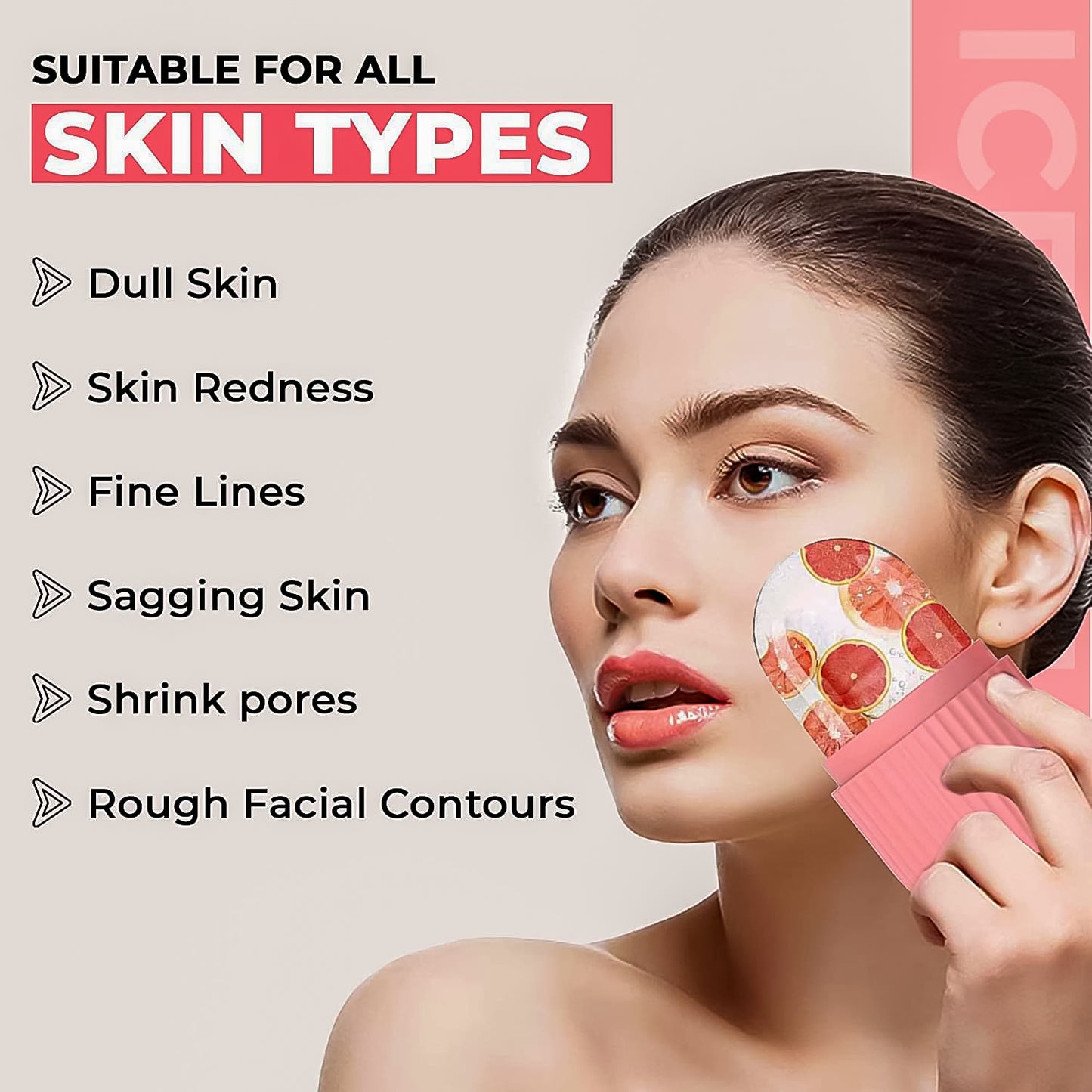 Beauty Face Massage Ice Roller (1 Pc) - Zidbik