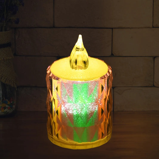 24 Pc Flameless And Smokeless Decorative Melting Candles Led Tea Light Candle Flickering Electronic Candle - Zidbik