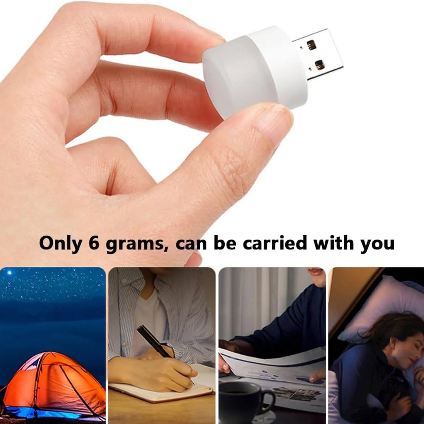 Usb Led Lamp Night Light Mini Portable For Pc And Laptop (5 Pcs  Mix Color) - Zidbik