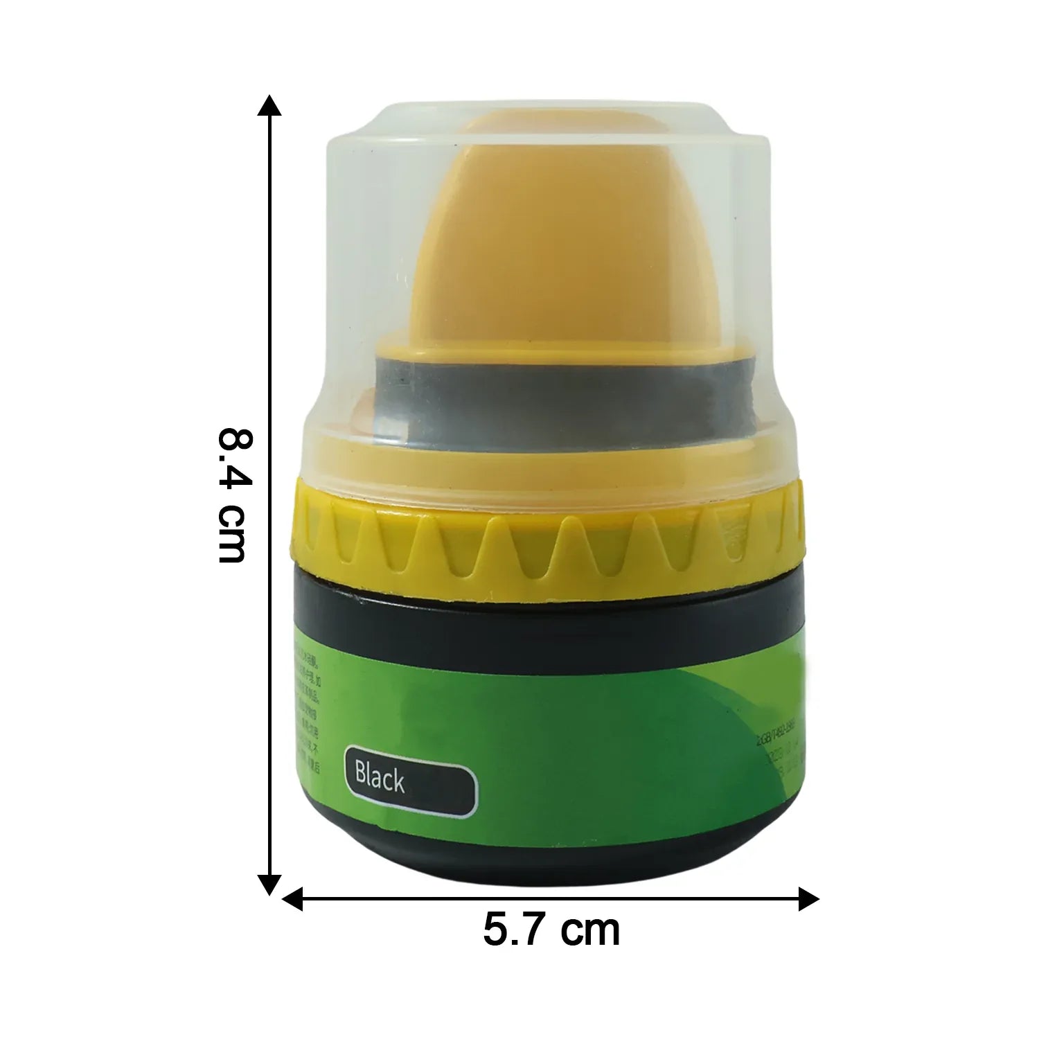 Black Shoe Polish Cream With Built-in Sponge Applicator (60 Ml Approx) - Zidbik