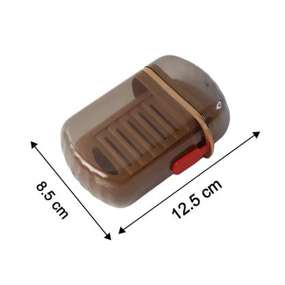 Premium Plastic Soap Box With Drain Tray Protective Cover - Zidbik