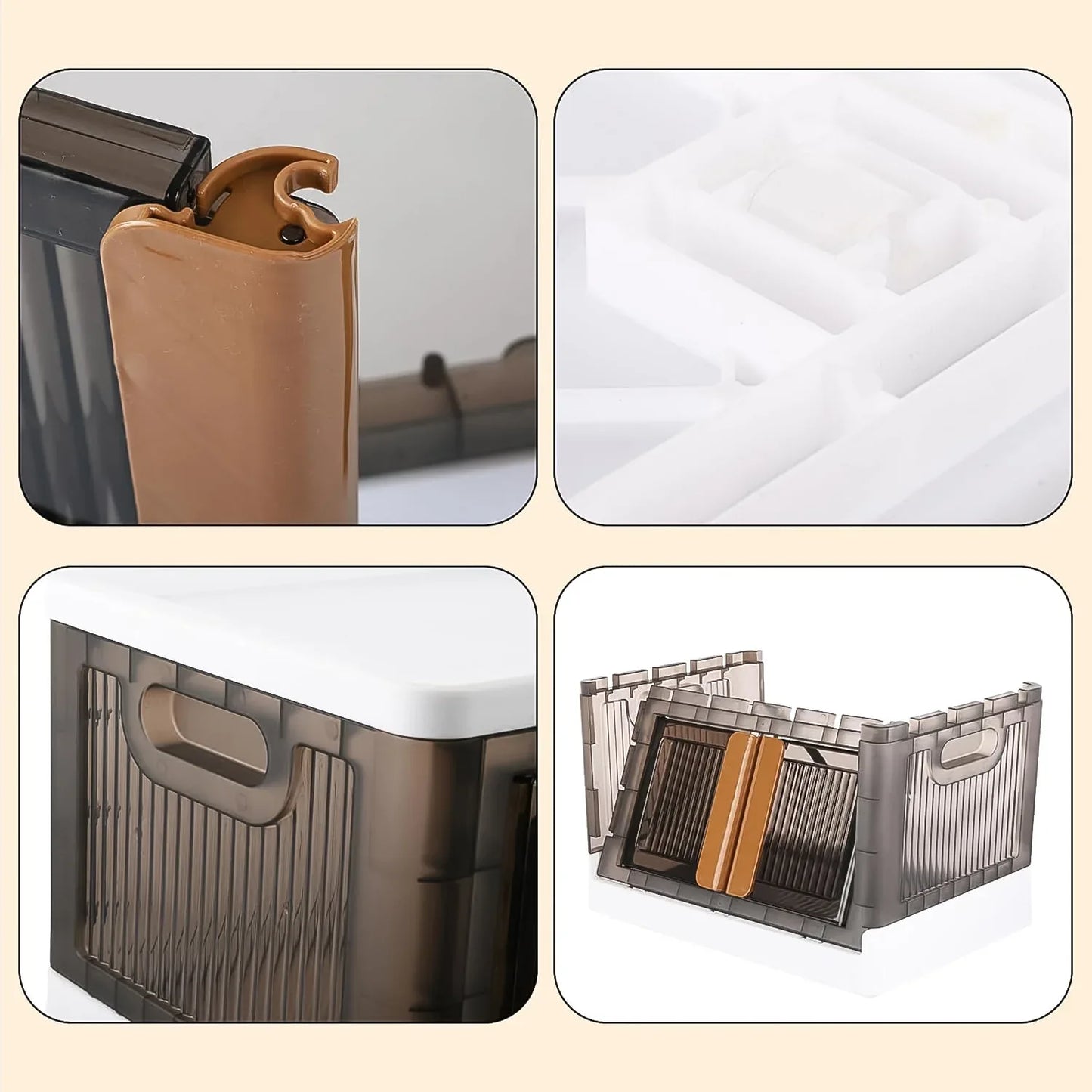 Plastic Folding Wardrobe Storage Organizer (1 Layer 1 Pc) - Zidbik