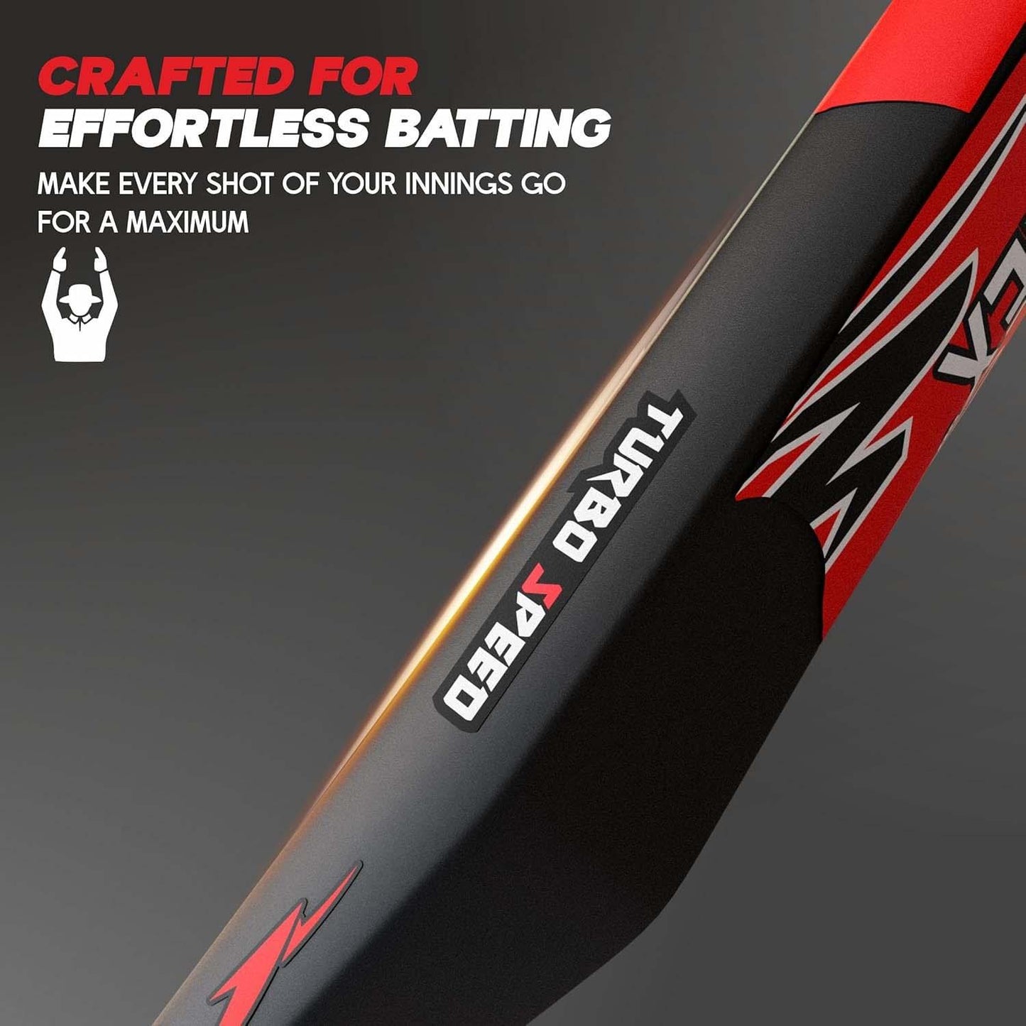 Lightweight Durable Plastic Cricket Bat (87 X 11 Cm 1 Pc) - Zidbik