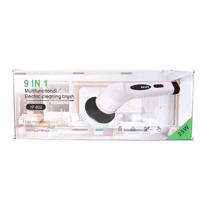 9-in-1 Electric Spin Scrubber - (1 Set) - Zidbik