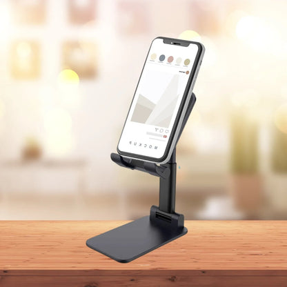 6032 Foldable Mobile Stand With Angle Adjustable Desktop Table Mobile Holder - Zidbik