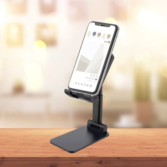 6032 Foldable Mobile Stand With Angle Adjustable Desktop Table Mobile Holder - Zidbik