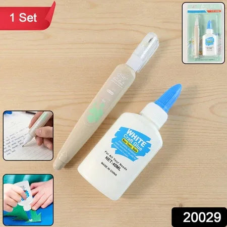 Multipurpose Craft Glue Correction Pen Combo (1 Set) - Zidbik