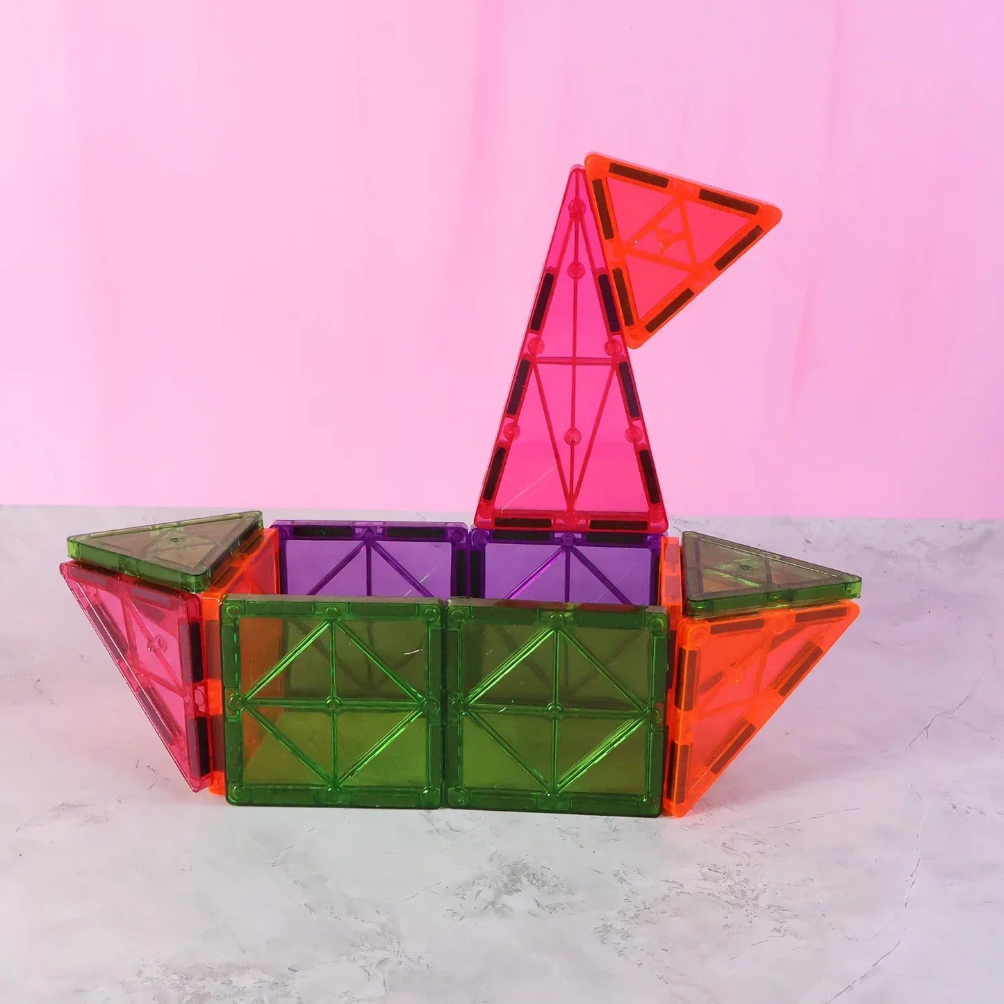 Magnetic Building Tiles - (32pc Set) - Zidbik