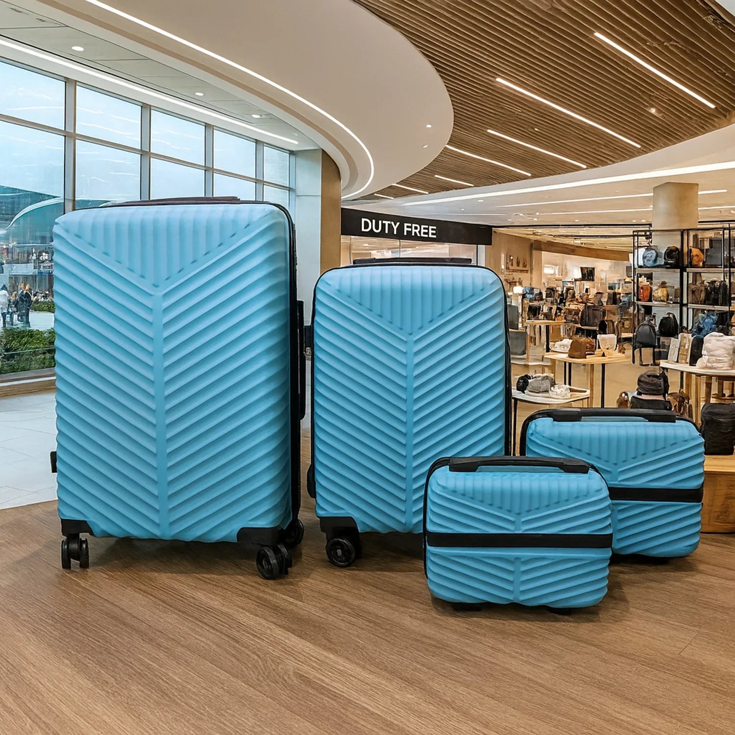 4-in-1 Luggage Set Durable And Stylish Hard Shell Suitcase Set - Zidbik
