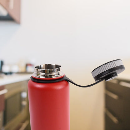 Stainless Steel Double Wall Vacuum-insulated Drink Water Bottle (1000 Ml  Mix Color) - Zidbik