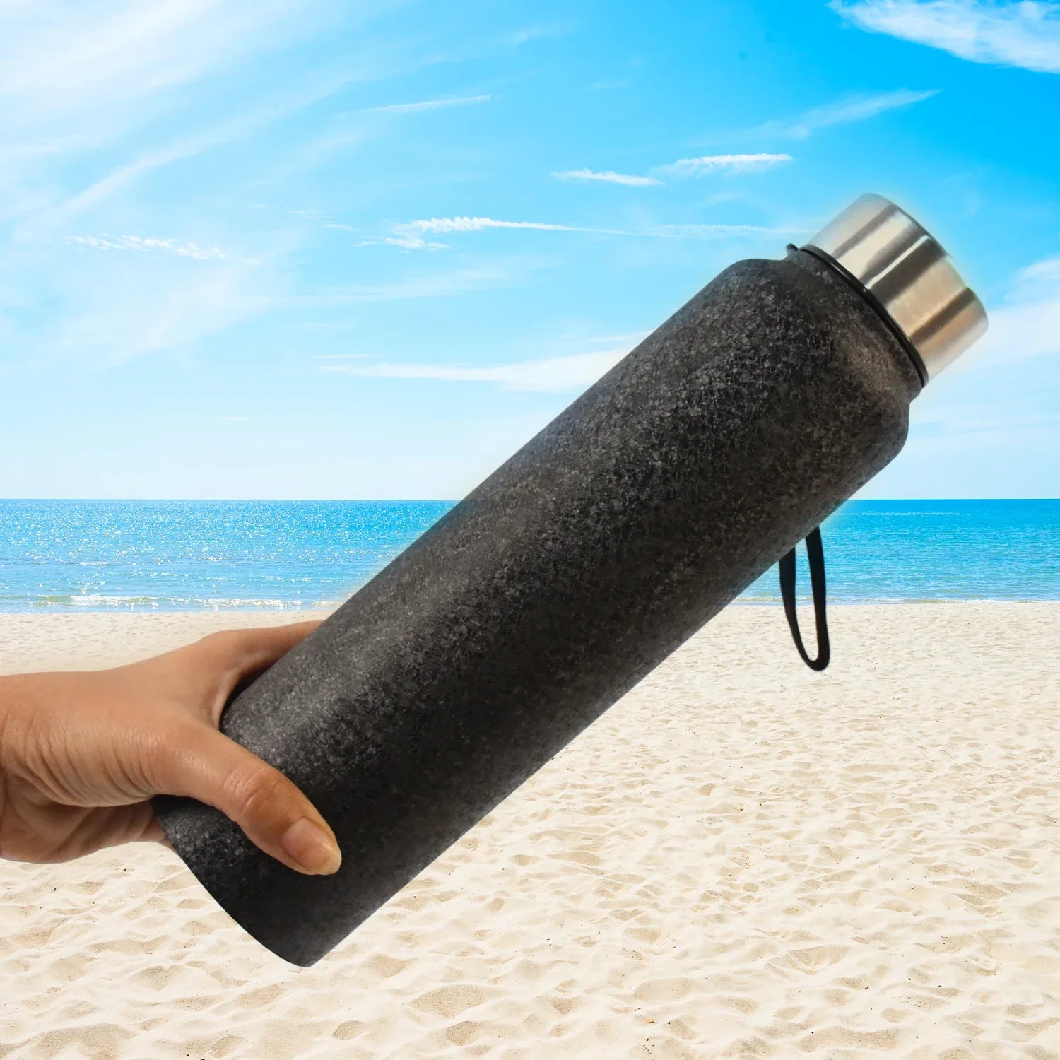 Stainless Steel Double Wall Vacuum-insulated Drink Water Bottle (1000 Ml Approx) - Zidbik