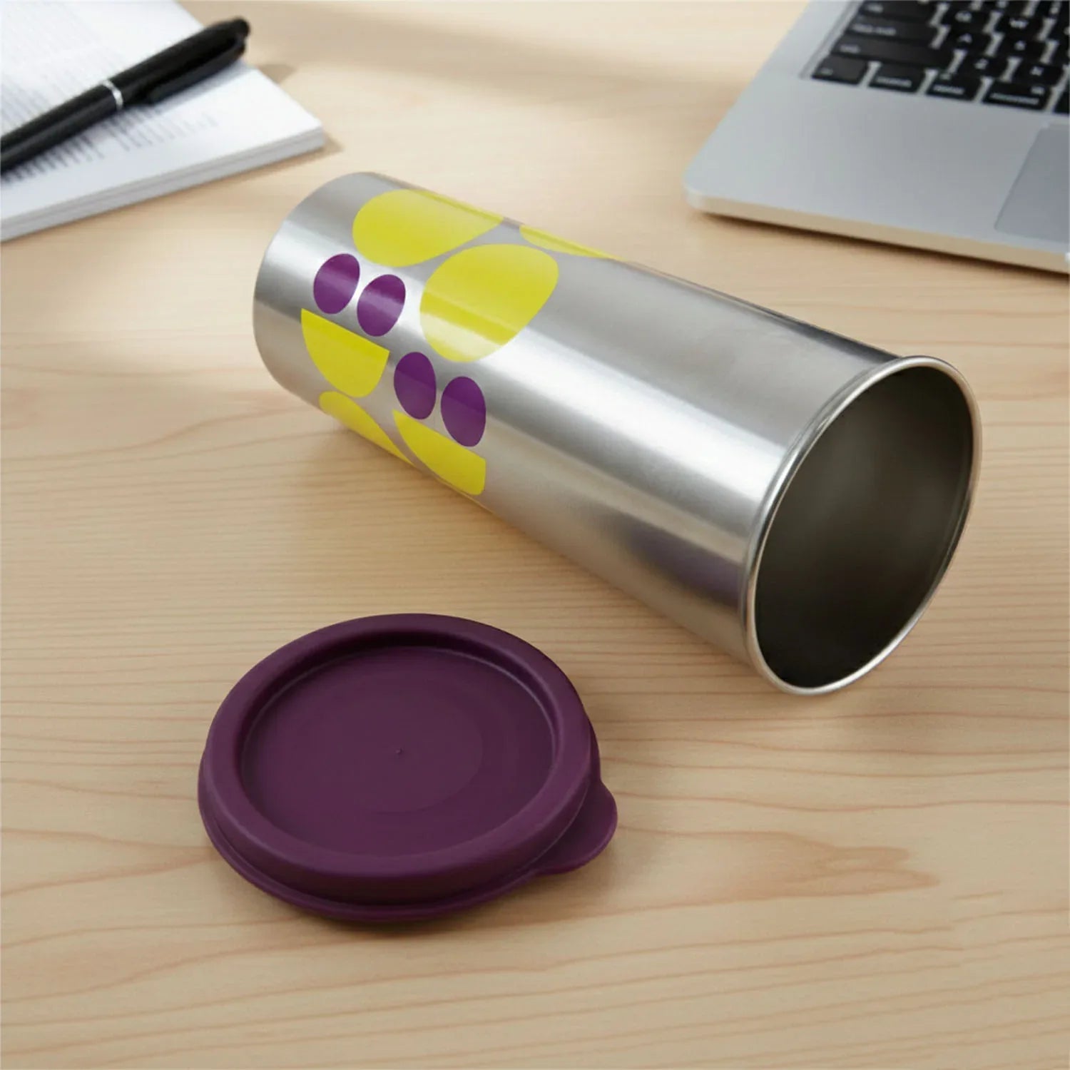 Supermom 600 Ml Stainless Steel Printed Travel Tumbler (1 Pc) - Zidbik