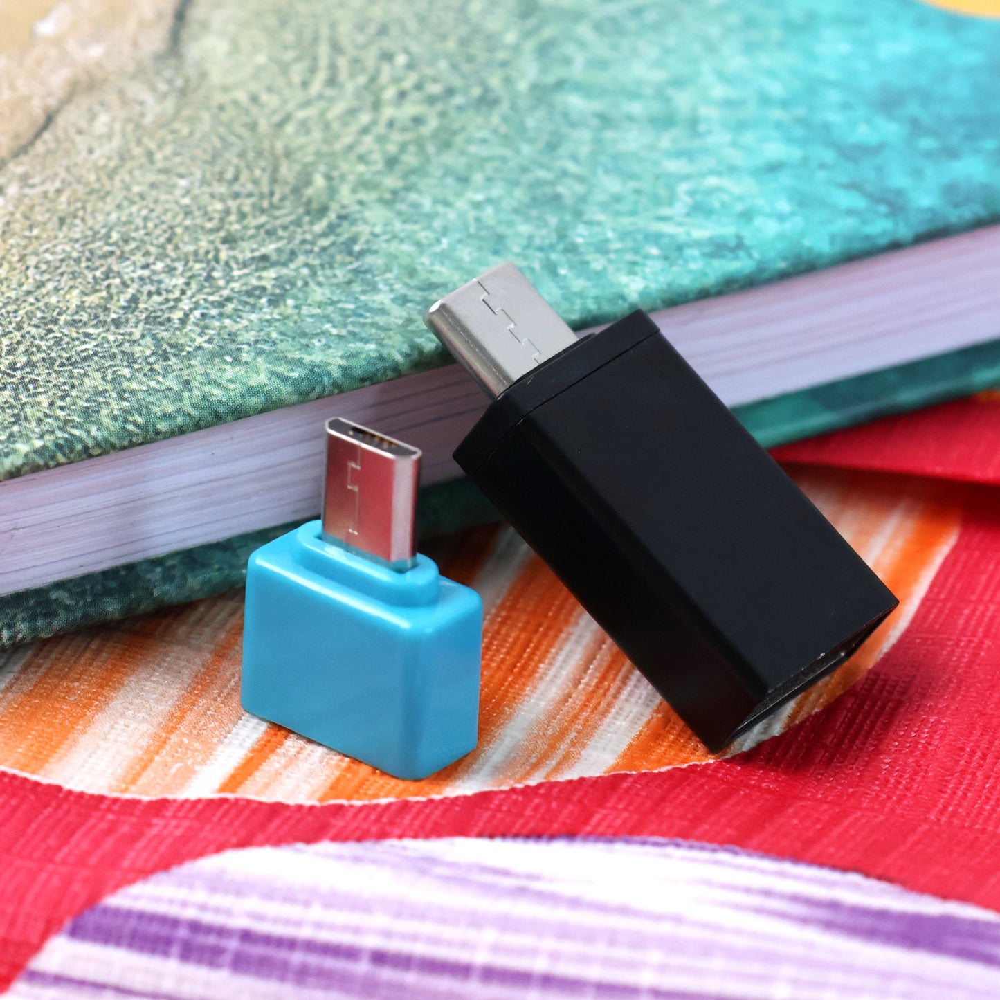 Usb Micro  Type-c  To Usb-a Otg Adapter - (2 Pc  Set) - Zidbik