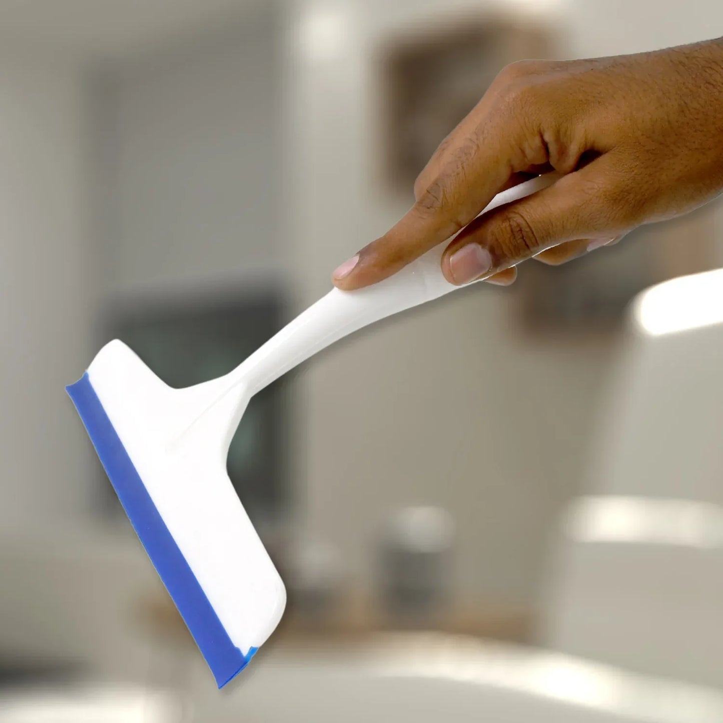 Plastic Kitchen Wiper (White 1 Pc) - Zidbik