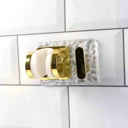 Wall Mounted Broom Mop Holder With Strong Grip Clips - Zidbik